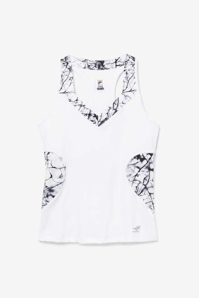 Fila Tank Top Pickleball Halter Womens White - India VOJ-059476